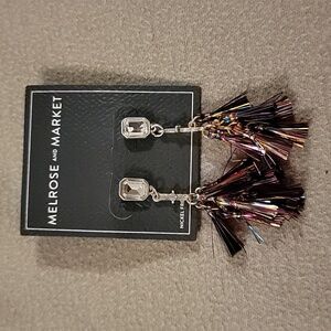 Melrose and Market Rainbow Gem Fringe Earrings